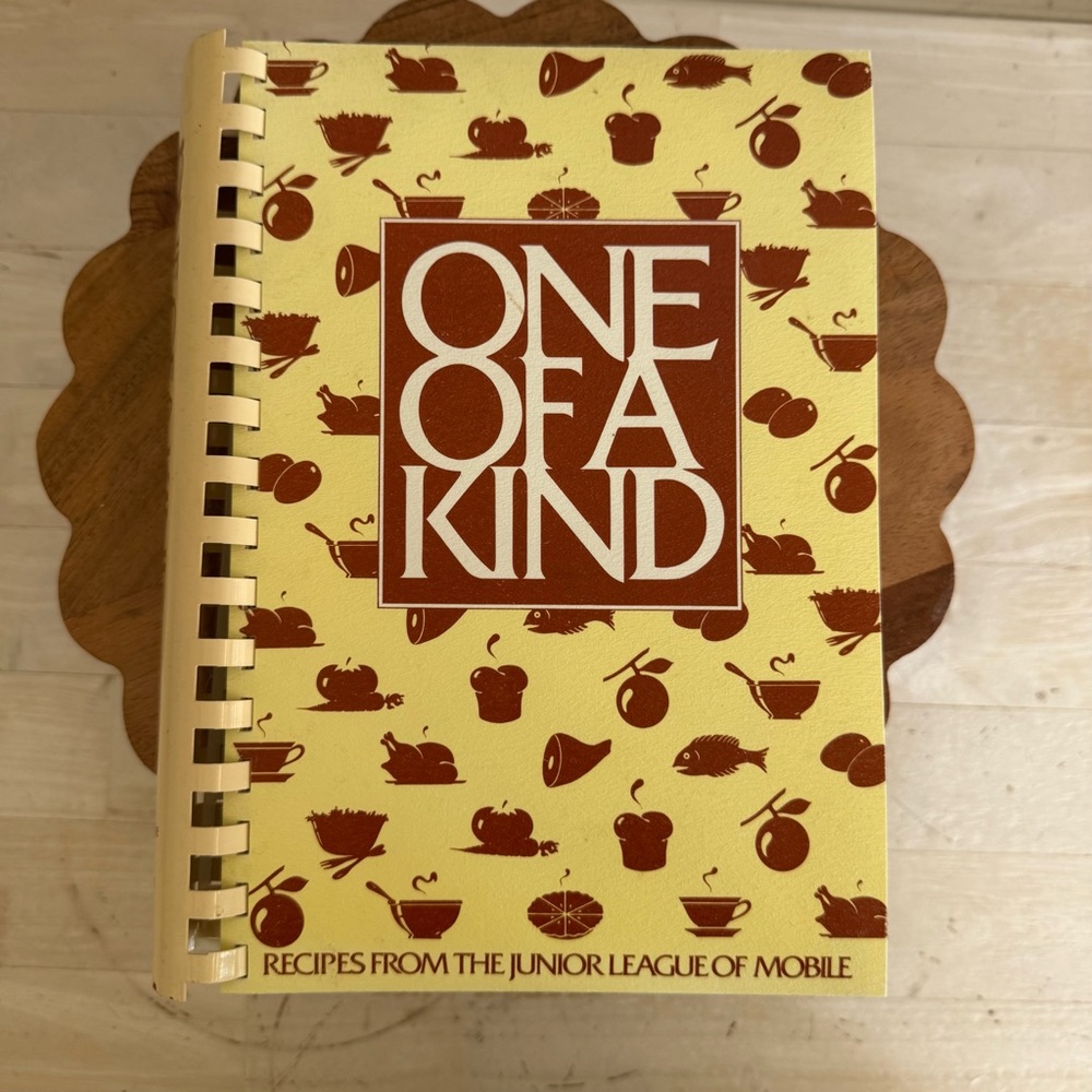 80s Mobile Alabama One of a Kind Junior League Cookbook
